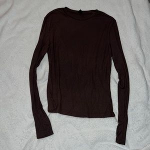 Brown long sleeve shirt size medium